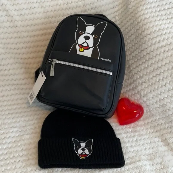 Marc Tetro Boston Terrier Dog Mini Backpack Black s-l400.jpg main image 2